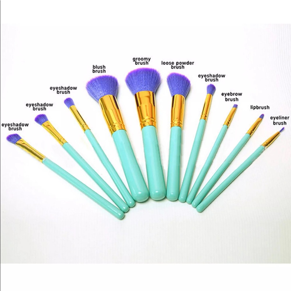 Spectrum The Glam Clam 10PC Makeup Brush Set - Picture 4 of 8